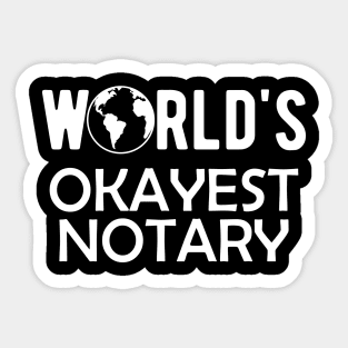 Notary - World's Okayest Notary Sticker